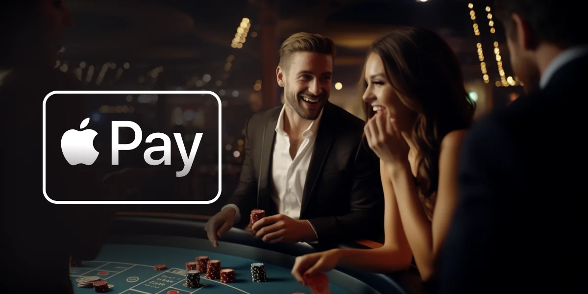 Apple Pay casino Italia – logo Apple Pay e giocatori al tavolo